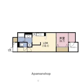 COCO MARINI【6階】の間取り