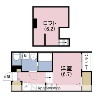 OKエステート竹島【1階】の間取り
