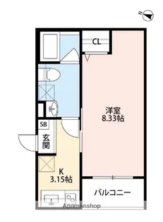 プランドール大和田【2階】の間取り