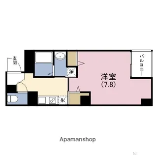 グリュックメゾン福島【4階】の間取り