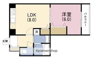 アルグラッド梅田WEST【15階】の間取り