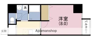 TOYOTOMI STAY PREMIUM 梅田西Ⅱ【2階】の間取り
