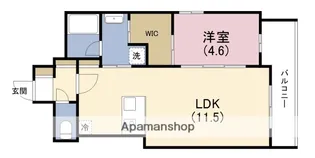 セレニテフラン野田阪神駅前【4階】の間取り
