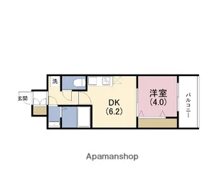 スプランディッド中之島WEST【2階】の間取り