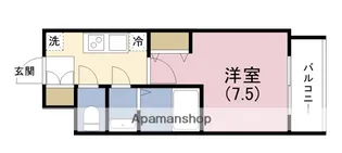 スプランディッド中之島WEST【2階】の間取り
