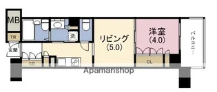 ブランズ大阪福島【14階】の間取り