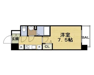 プレサンス大阪都島エレナード【0601号室】の間取り