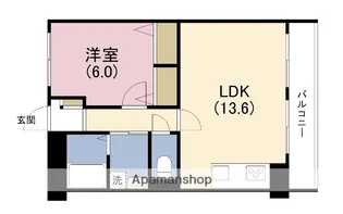 福島スカイハイツ【7階】の間取り