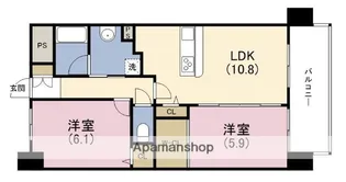 ベリー海老江【8階】の間取り