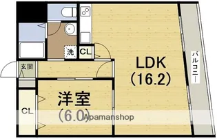 阪神ハイグレードマンション3番館【2階】の間取り