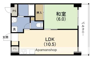 アルカン弐番館【8階】の間取り