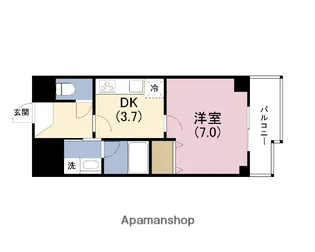 アルグラッド野田阪神【2階】の間取り