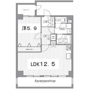 ハイグレードマンション鷺洲【8階】の間取り