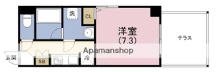 ライフフィールド福島吉野【1階】の間取り