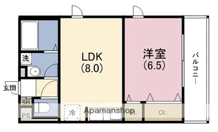 ロシュブラン【2階】の間取り