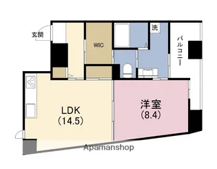 W.O.B.NISHIUMEDA【5階】の間取り