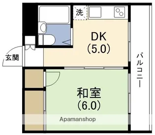 プール・トゥジュール梅田ウエストⅡ(グローリー大昌)【4階】の間取り