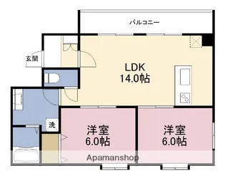 ゆたかコーポⅡ【3階】の間取り