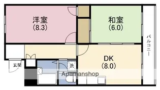 ハイツマエカワ【7階】の間取り
