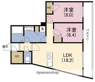 ザタワー大阪【26階】の間取り