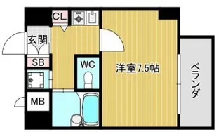 リーガル塚本Ⅶ(リーガル塚本7の2)【3階】の間取り