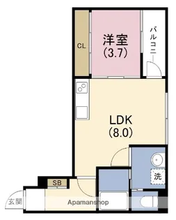 グランバレー【3階】の間取り