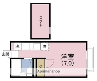 エステートピアユウ【2階】の間取り