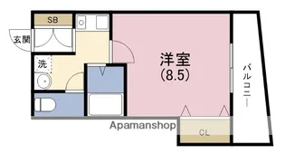 ヴィクトワール福島【4階】の間取り