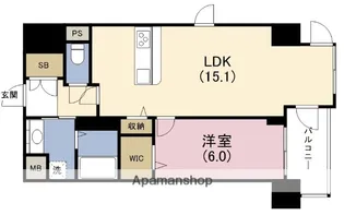 Lazo福島【2階】の間取り