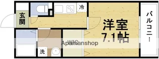 阪神ハイグレードマンション12番館【4階】の間取り