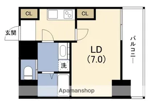 MEET ME 梅田西【6階】の間取り
