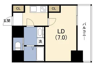 MEET ME 梅田西【4階】の間取り