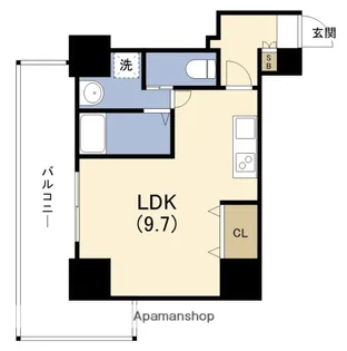 MEET ME 梅田西【8階】の間取り
