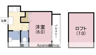 PAFFしまや【3階】の間取り