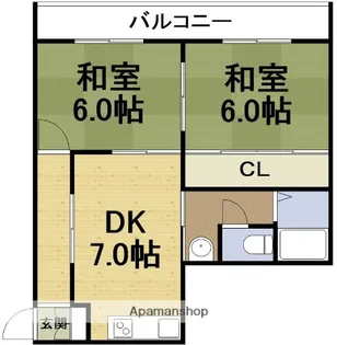 ルミエール浪通【3階】の間取り