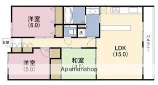 リバーガーデンシティアリス【18階】の間取り