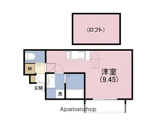 ラ・シャンテ【2階】の間取り