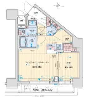 アドバンス西梅田フォルン【8階】の間取り