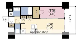 BPRレジデンス新梅田【11階】の間取り