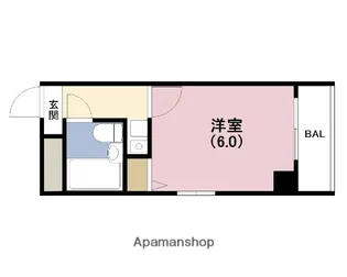 アクエルド大淀【6階】の間取り