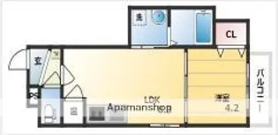 GRANDIR千船【3階】の間取り