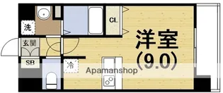 アスヴェル新北野モスト【4階】の間取り