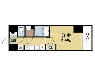 プレサンス桜ノ宮イーサリアル【0903号室】の間取り