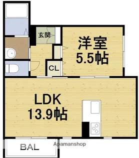 エタニティープリモ【2階】の間取り