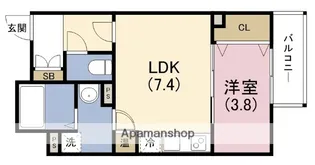 EIJU NISHIKUJO(ART NISHIKUJO)【1階】の間取り