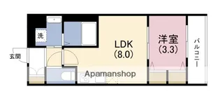 スプランディッド中之島DUE【6階】の間取り