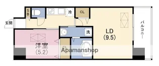 NORTH VILLAGE BIRTH PLACE【5階】の間取り