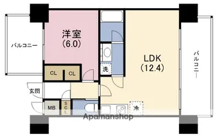 プレジオ御幣島【15階】の間取り
