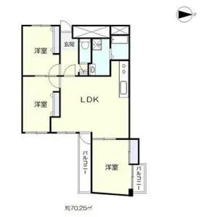 メゾンエトワール【8階】の間取り