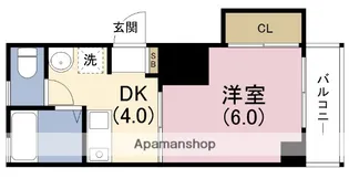 山下ハイツ【2階】の間取り